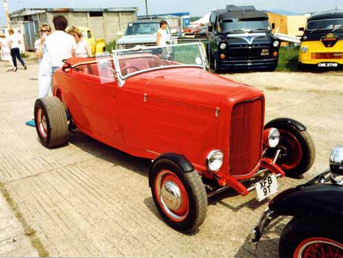 Red duece roadster
