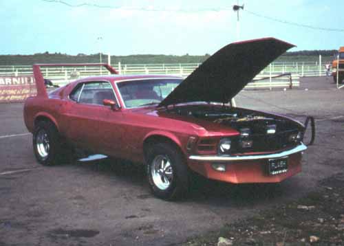 69 Boss Mustang with rear wing
