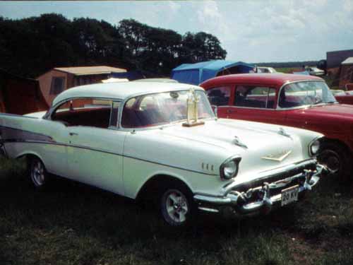 White 57 Chevy