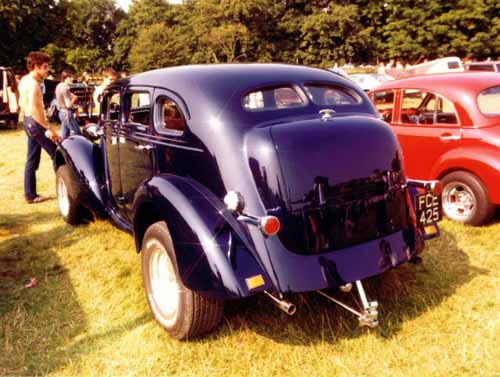 Blue Vauxhall rear