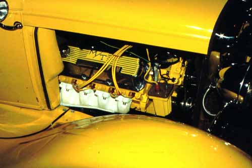 Yellow Model A engine