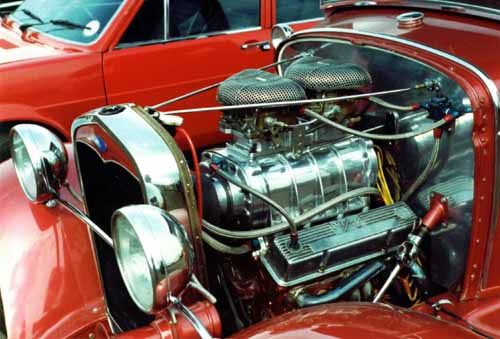 Blown Model A engine