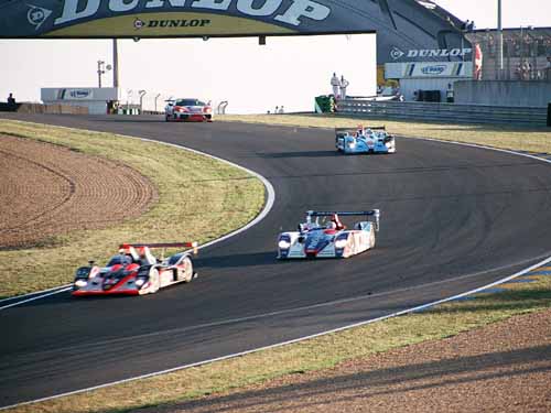 Racing under Dunlop bridge